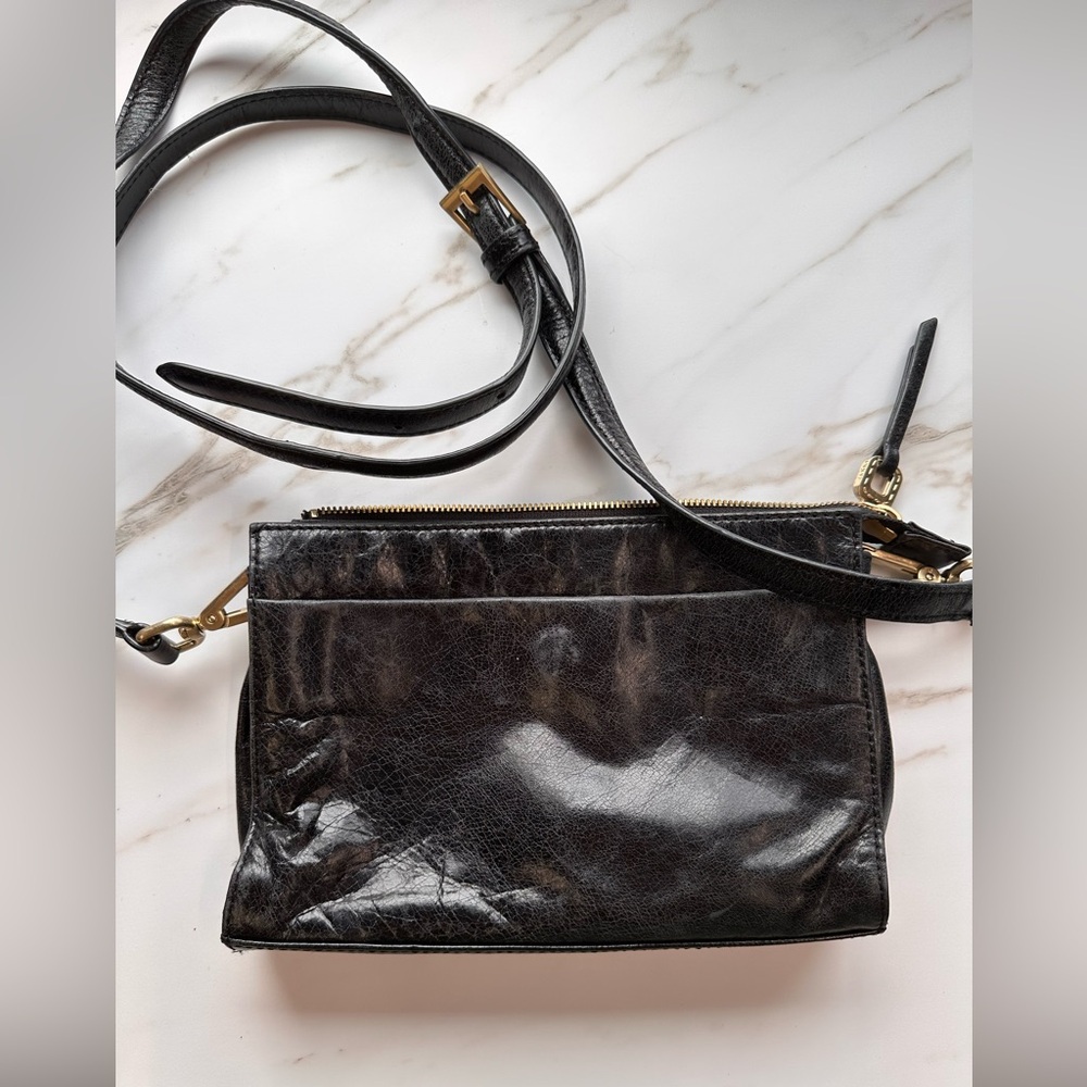 HOBO black leather crossbody